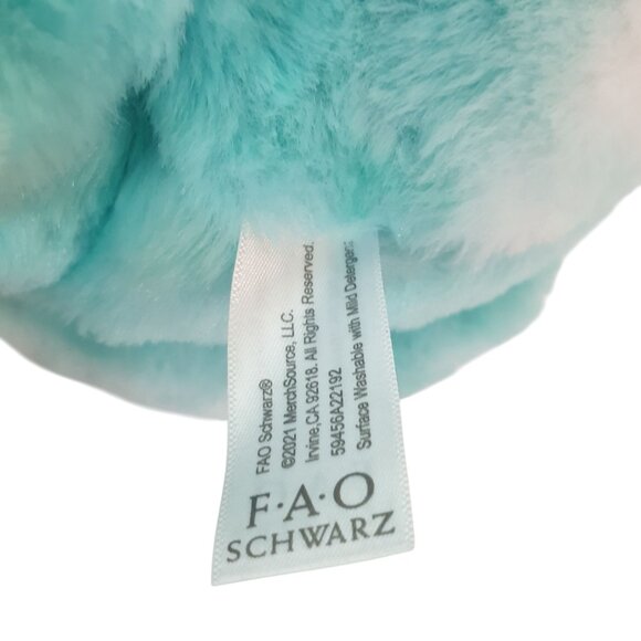 FAO Schwarz Stuffed Dragon 15" Light-Up Sounds Turquoise Green Wings Horns Plush - Picture 9 of 10